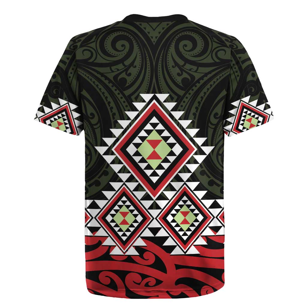 Kia Ora Aotearoa Rugby Jersey 2025 Pasifika Maori Taniko Motifs LT14 - Polynesian Pride