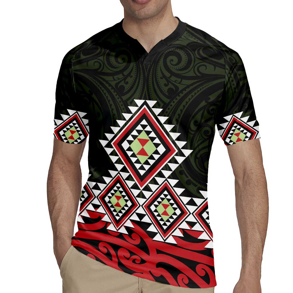Kia Ora Aotearoa Rugby Jersey 2025 Pasifika Maori Taniko Motifs LT14 - Polynesian Pride