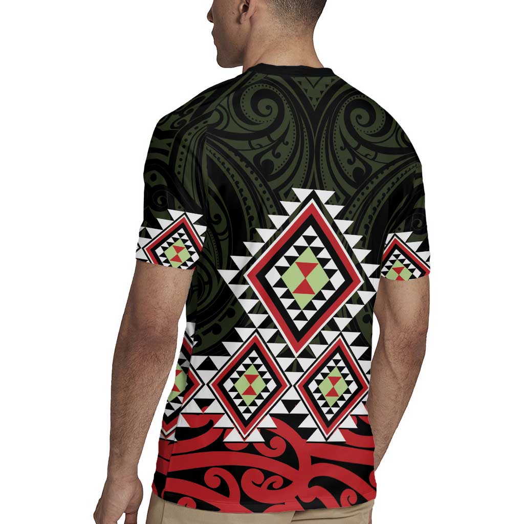 Kia Ora Aotearoa Rugby Jersey 2025 Pasifika Maori Taniko Motifs LT14 - Polynesian Pride