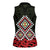 Kia Ora Aotearoa Women Sleeveless Polo Shirt 2025 Pasifika Maori Taniko Motifs
