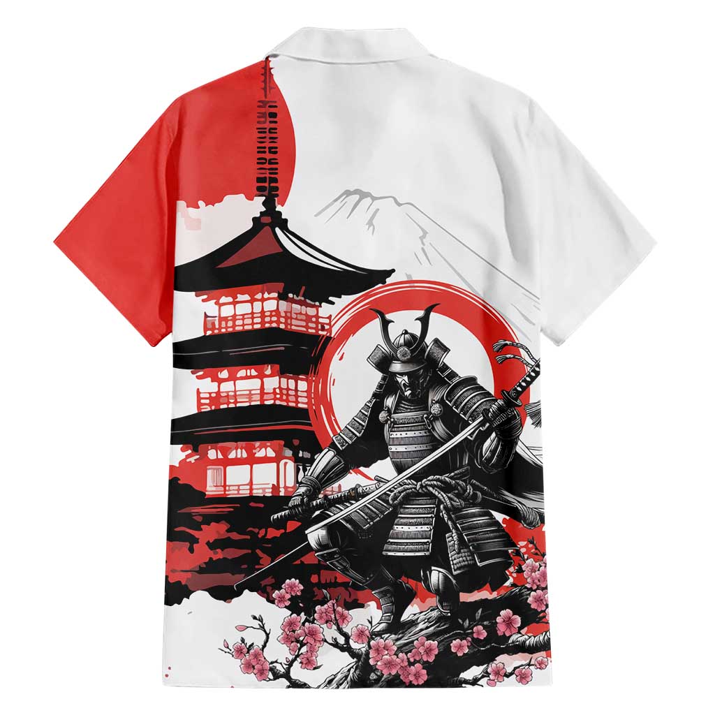 Japanese Samurai Warrior Enso Family Matching Tank Maxi Dress and Hawaiian Shirt Japan Pagoda Sakura Watercolor LT14 - Polynesian Pride