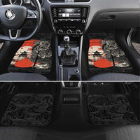 Japanese Dragon Katana Enso Car Mats Japan Pagoda Seamless Cloud - Polynesian Pride