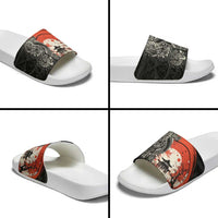 Japanese Dragon Katana Enso Slide Sandals Japan Pagoda Seamless Cloud - Polynesian Pride