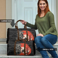 Japanese Dragon Katana Enso Travel Bag Japan Pagoda Seamless Cloud - Polynesian Pride