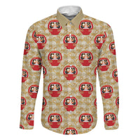 Japanese Daruma Doll Family Matching Mermaid Dress and Hawaiian Shirt Palaka With Seamless Bamboo Pattern - Polynesian Pride