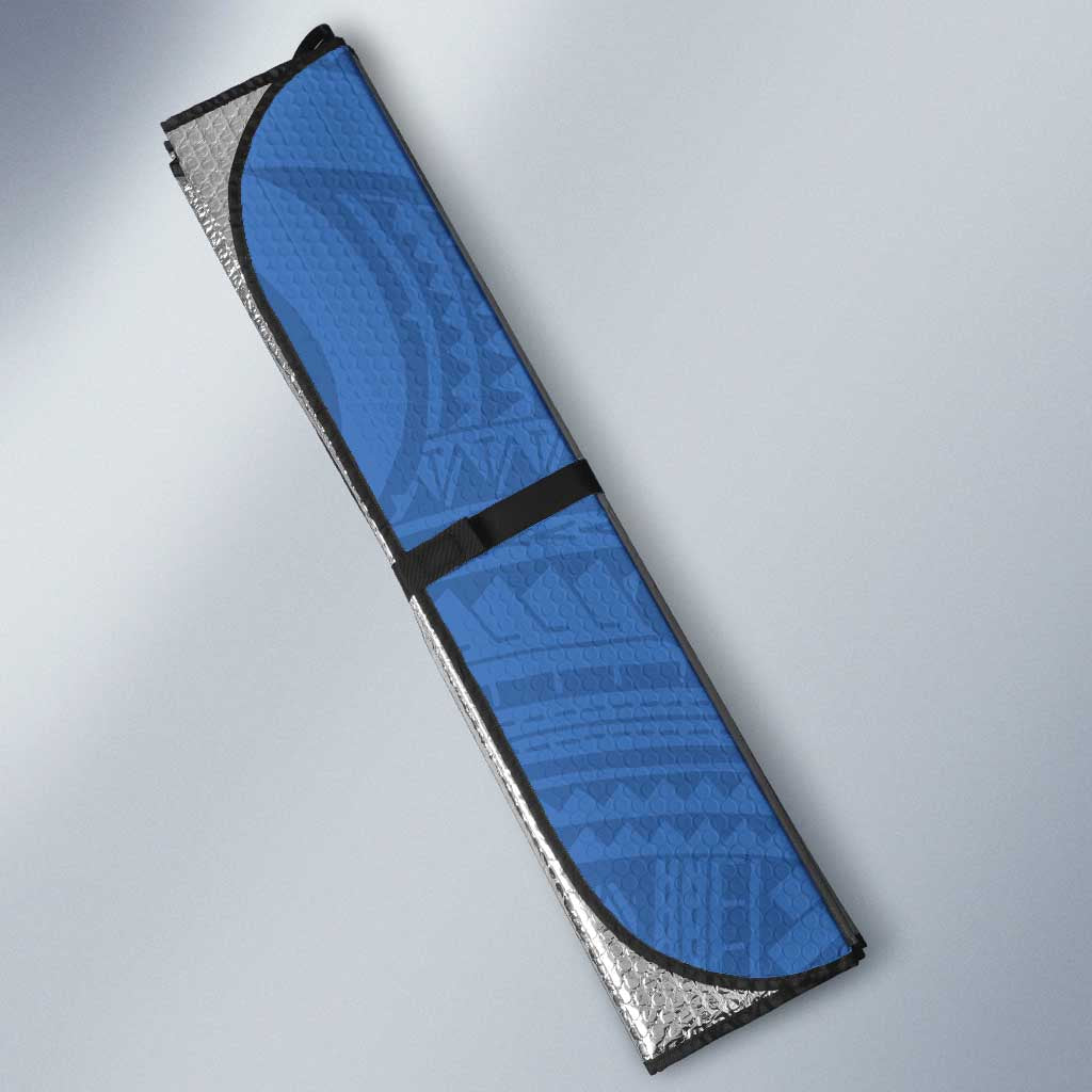 New Zealand Chatham Islands Auto Sun Shade Wharekauri Forget Me Not With Black Robin - Polynesian Pride