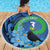 New Zealand Chatham Islands Beach Blanket Wharekauri Forget Me Not With Black Robin