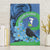 New Zealand Chatham Islands Canvas Wall Art Wharekauri Forget Me Not With Black Robin