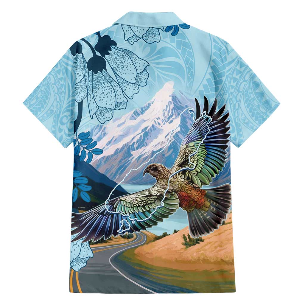 New Zealand South Island Family Matching Summer Maxi Dress and Hawaiian Shirt Te Waipounamu Aoraki Kea Bird LT14 - Polynesian Pride