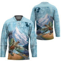 New Zealand South Island Hockey Jersey Te Waipounamu Aoraki Kea Bird - Polynesian Pride