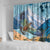 New Zealand South Island Shower Curtain Te Waipounamu Aoraki Kea Bird