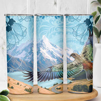 New Zealand South Island Skinny Tumbler Te Waipounamu Aoraki Kea Bird LT14 - Polynesian Pride