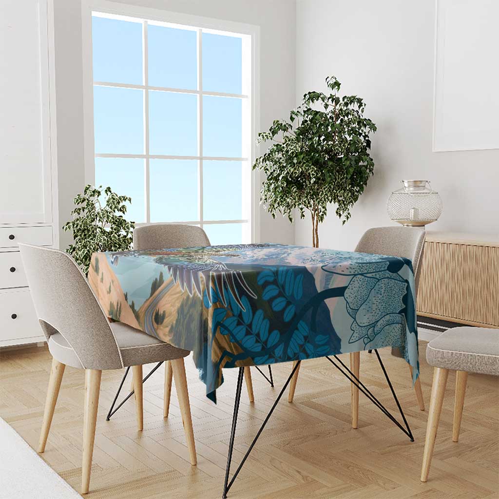 New Zealand South Island Tablecloth Te Waipounamu Aoraki Kea Bird LT14 - Polynesian Pride