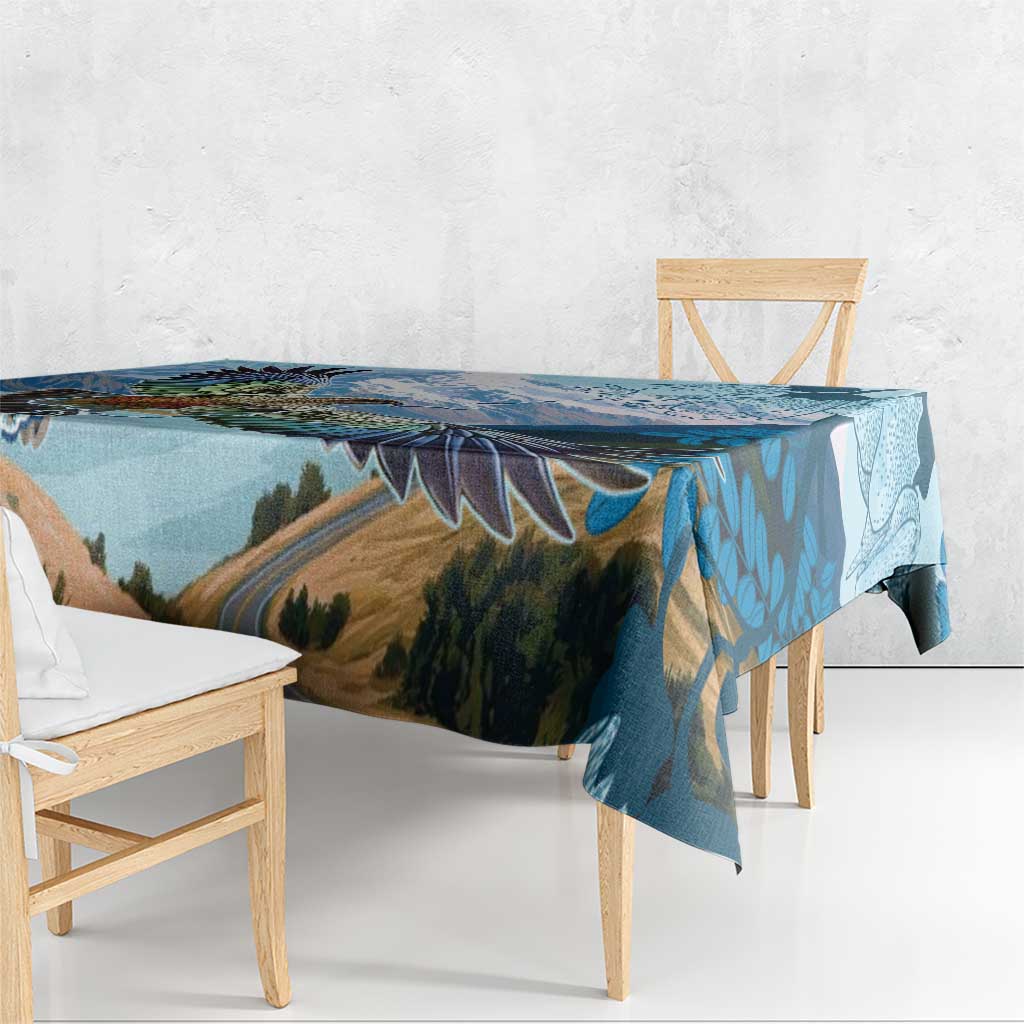 New Zealand South Island Tablecloth Te Waipounamu Aoraki Kea Bird LT14 - Polynesian Pride
