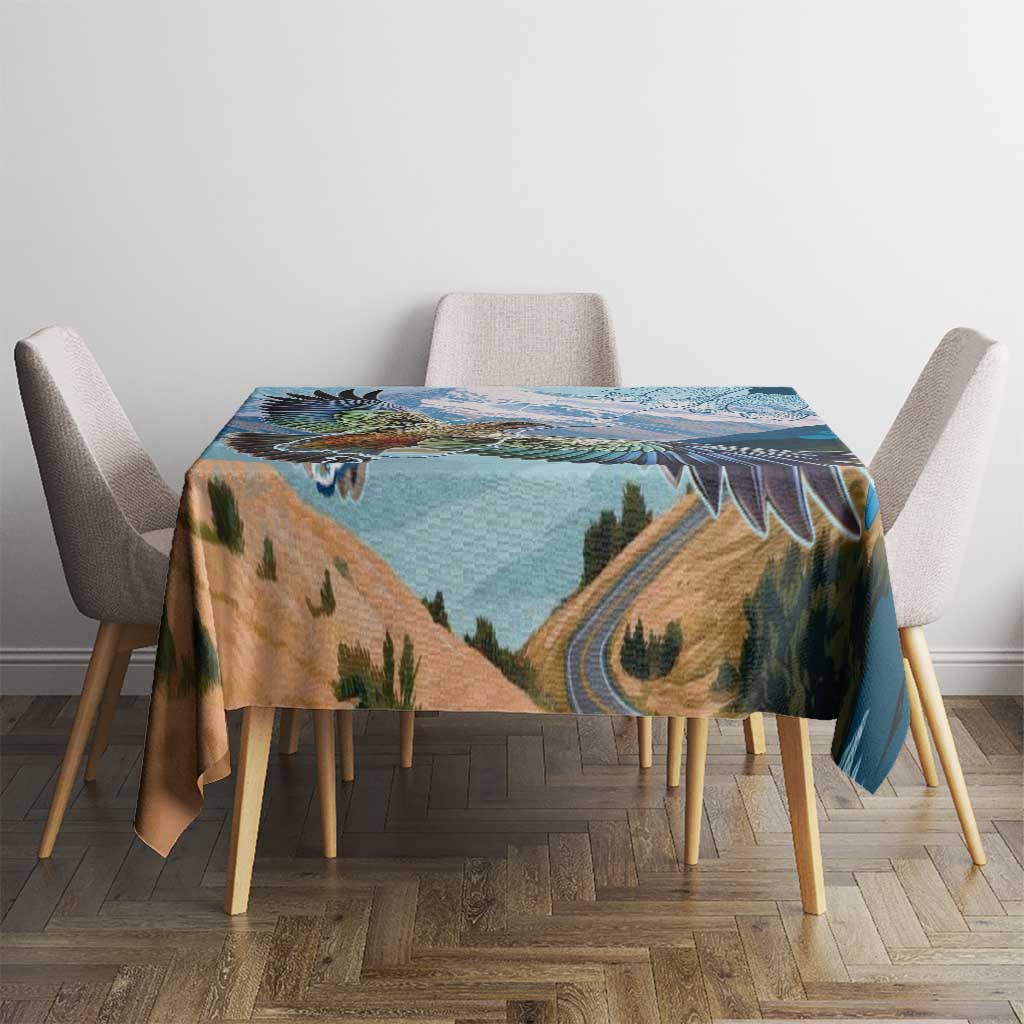 New Zealand South Island Tablecloth Te Waipounamu Aoraki Kea Bird LT14 - Polynesian Pride