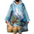 New Zealand South Island Wearable Blanket Hoodie Te Waipounamu Aoraki Kea Bird