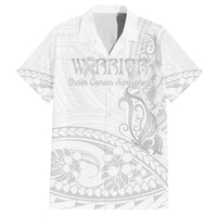 Polynesia Brain Cancer Awareness Family Matching Long Sleeve Bodycon Dress and Hawaiian Shirt In May We Wear Grey LT14 Dad's Shirt - Short Sleeve White - Polynesian Pride