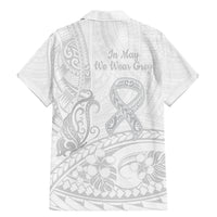Polynesia Brain Cancer Awareness Family Matching Mermaid Dress and Hawaiian Shirt In May We Wear Grey LT14 - Polynesian Pride