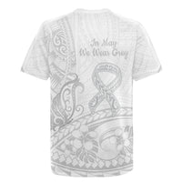 Polynesia Brain Cancer Awareness Rugby Jersey In May We Wear Grey