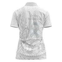 Polynesia Brain Cancer Awareness Women Polo Shirt In May We Wear Grey