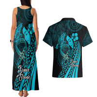 Polynesia World Ovarian Cancer Day Couples Matching Tank Maxi Dress and Hawaiian Shirt You Matter Polynesian Women LT14 - Polynesian Pride