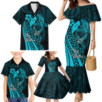 Polynesia World Ovarian Cancer Day Family Matching Mermaid Dress and Hawaiian Shirt You Matter Polynesian Women LT14 - Polynesian Pride