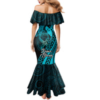 Polynesia World Ovarian Cancer Day Family Matching Mermaid Dress and Hawaiian Shirt You Matter Polynesian Women LT14 - Polynesian Pride