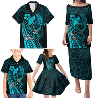 Polynesia World Ovarian Cancer Day Family Matching Puletasi and Hawaiian Shirt You Matter Polynesian Women LT14 - Polynesian Pride