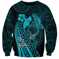 Polynesia World Ovarian Cancer Day Sweatshirt You Matter Polynesian Women