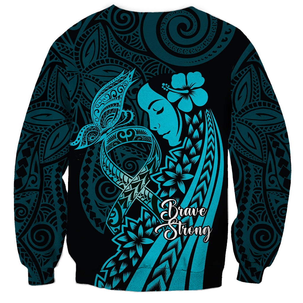 Polynesia World Ovarian Cancer Day Sweatshirt You Matter Polynesian Women