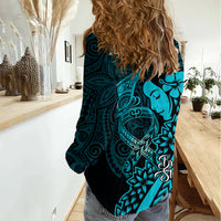 Polynesia World Ovarian Cancer Day Women Casual Shirt You Matter Polynesian Women