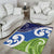 Southland New Zealand Area Rug Maori Koru Flag Color
