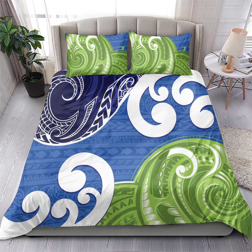 Southland New Zealand Bedding Set Maori Koru Flag Color LT14 - Polynesian Pride