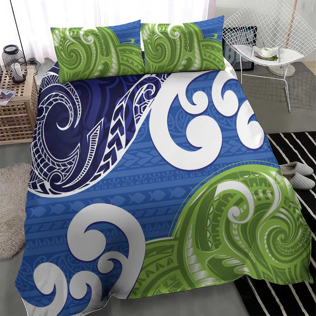 Southland New Zealand Bedding Set Maori Koru Flag Color LT14 - Polynesian Pride