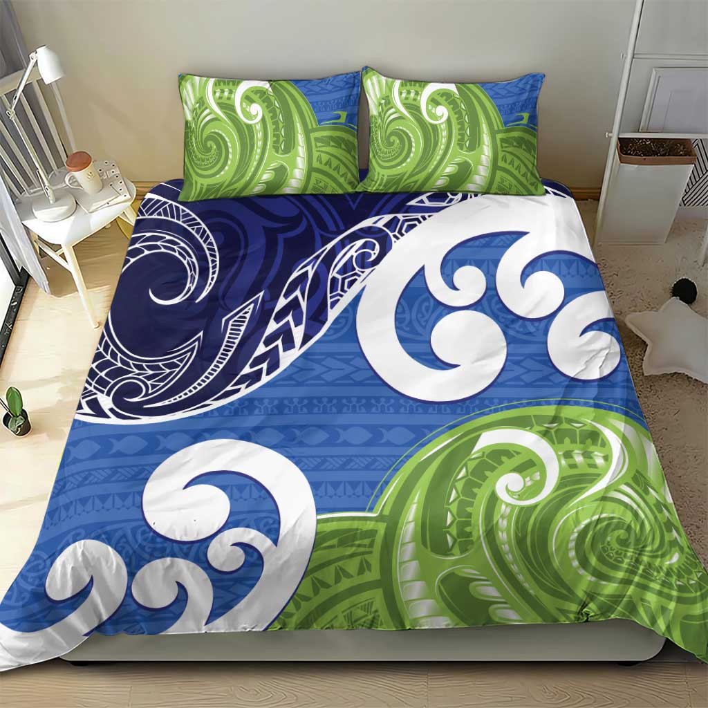 Southland New Zealand Bedding Set Maori Koru Flag Color LT14 - Polynesian Pride