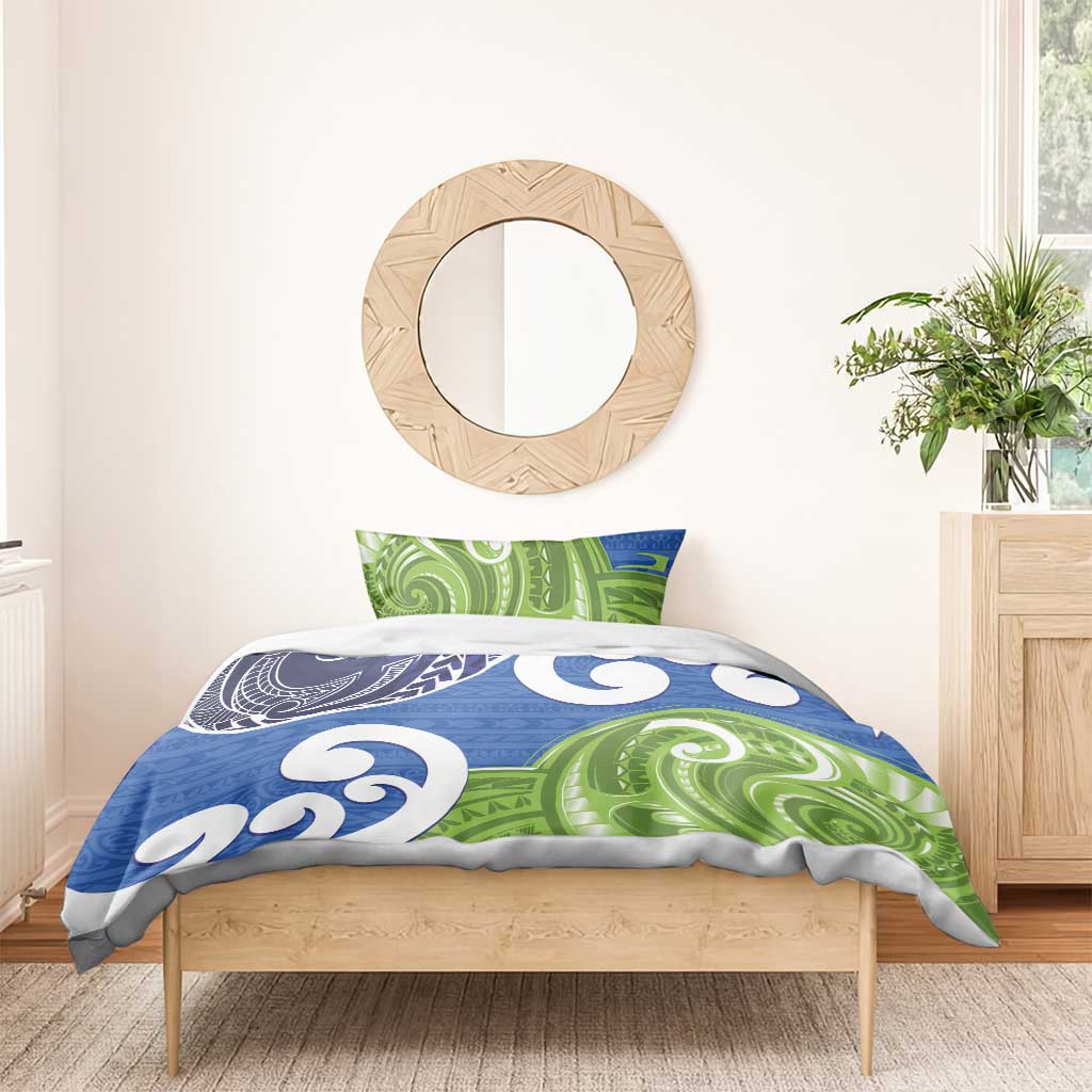 Southland New Zealand Bedding Set Maori Koru Flag Color LT14 - Polynesian Pride