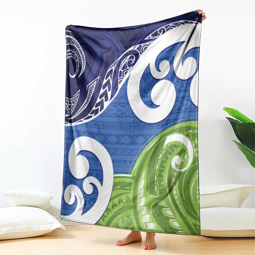 Southland New Zealand Blanket Maori Koru Flag Color LT14 - Polynesian Pride