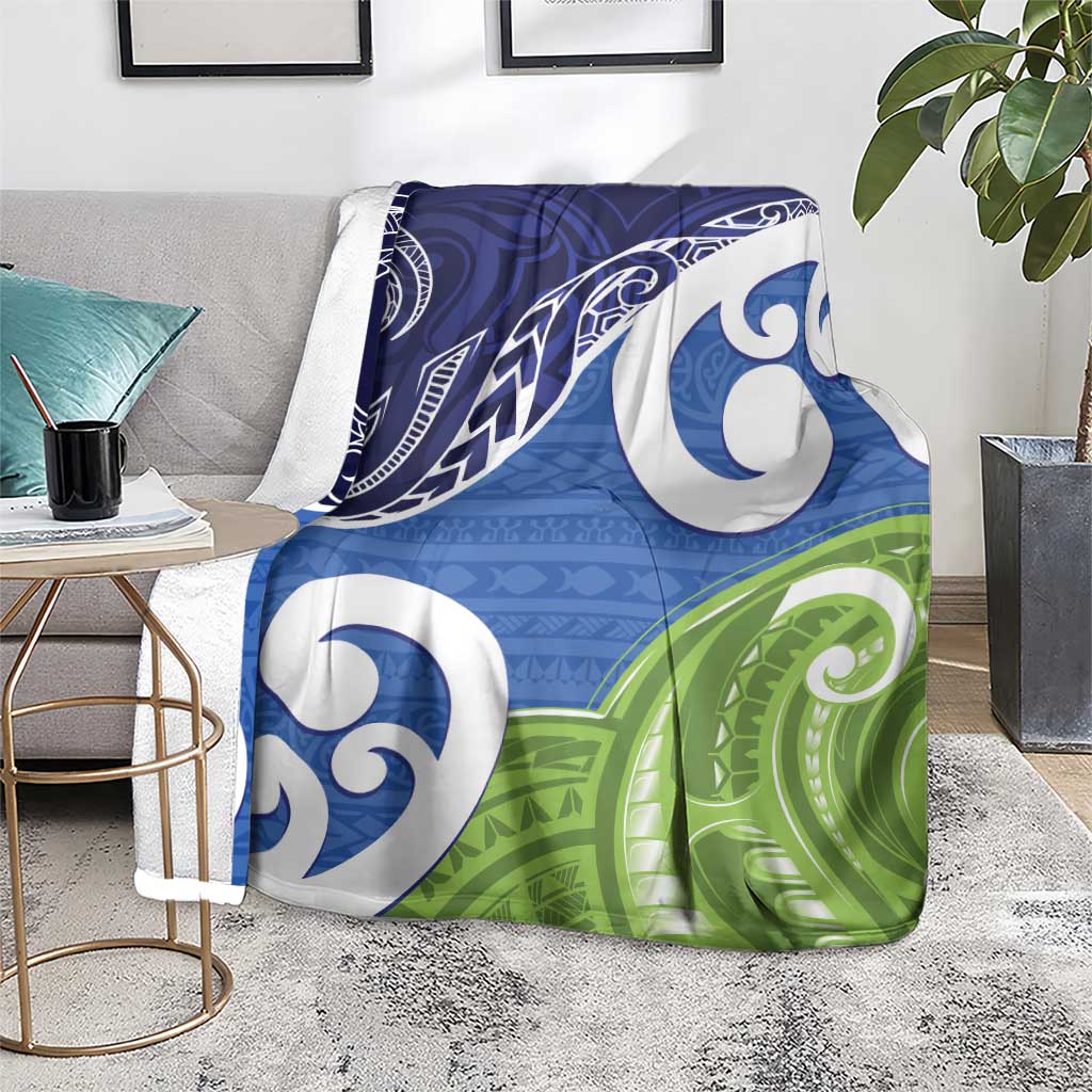 Southland New Zealand Blanket Maori Koru Flag Color LT14 - Polynesian Pride