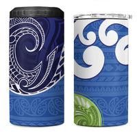 Southland New Zealand 4 in 1 Can Cooler Tumbler Maori Koru Flag Color LT14 One Size: 16 oz Blue - Polynesian Pride