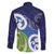 Southland New Zealand Family Matching Off Shoulder Short Dress and Hawaiian Shirt Maori Koru Flag Color