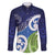 Southland New Zealand Family Matching Tank Maxi Dress and Hawaiian Shirt Maori Koru Flag Color