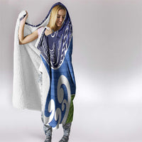 Southland New Zealand Hooded Blanket Maori Koru Flag Color