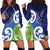 Southland New Zealand Hoodie Dress Maori Koru Flag Color