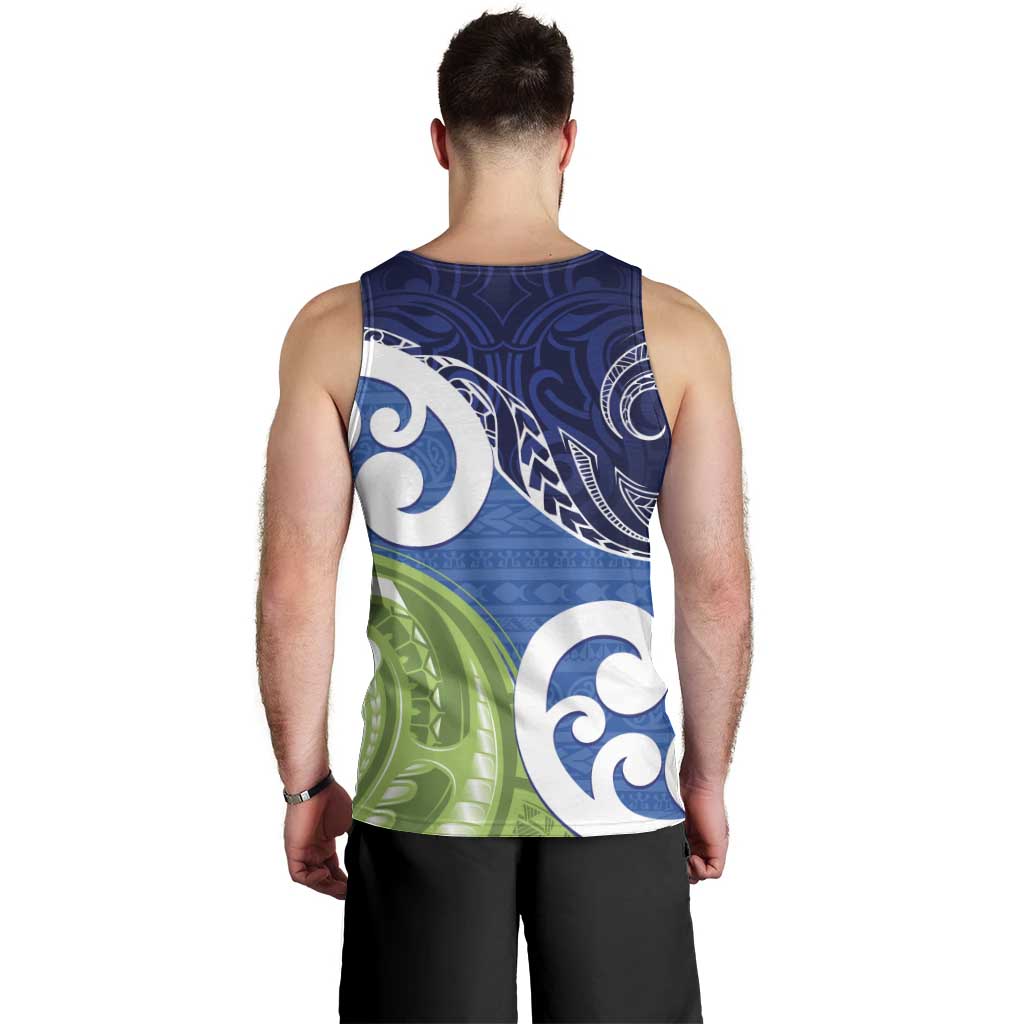 Southland New Zealand Men Tank Top Maori Koru Flag Color LT14 - Polynesian Pride