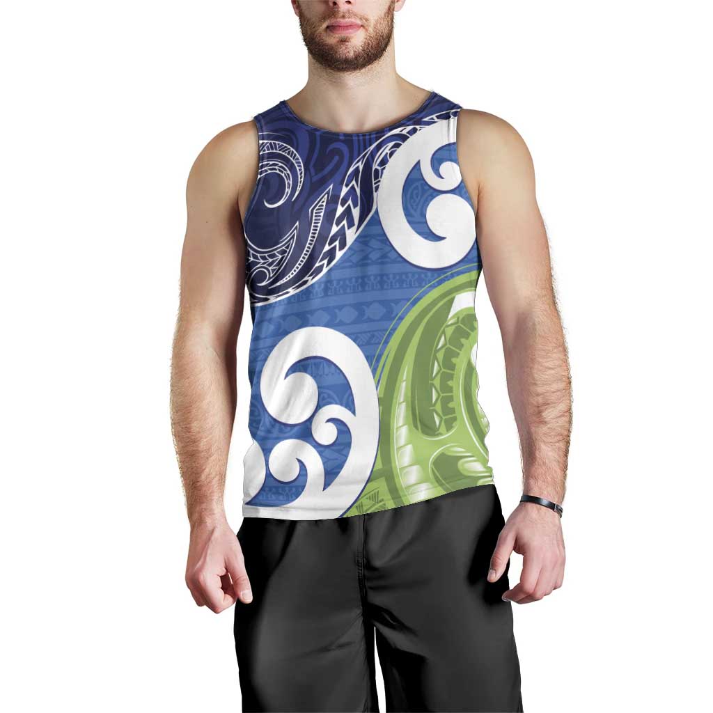 Southland New Zealand Men Tank Top Maori Koru Flag Color LT14 - Polynesian Pride