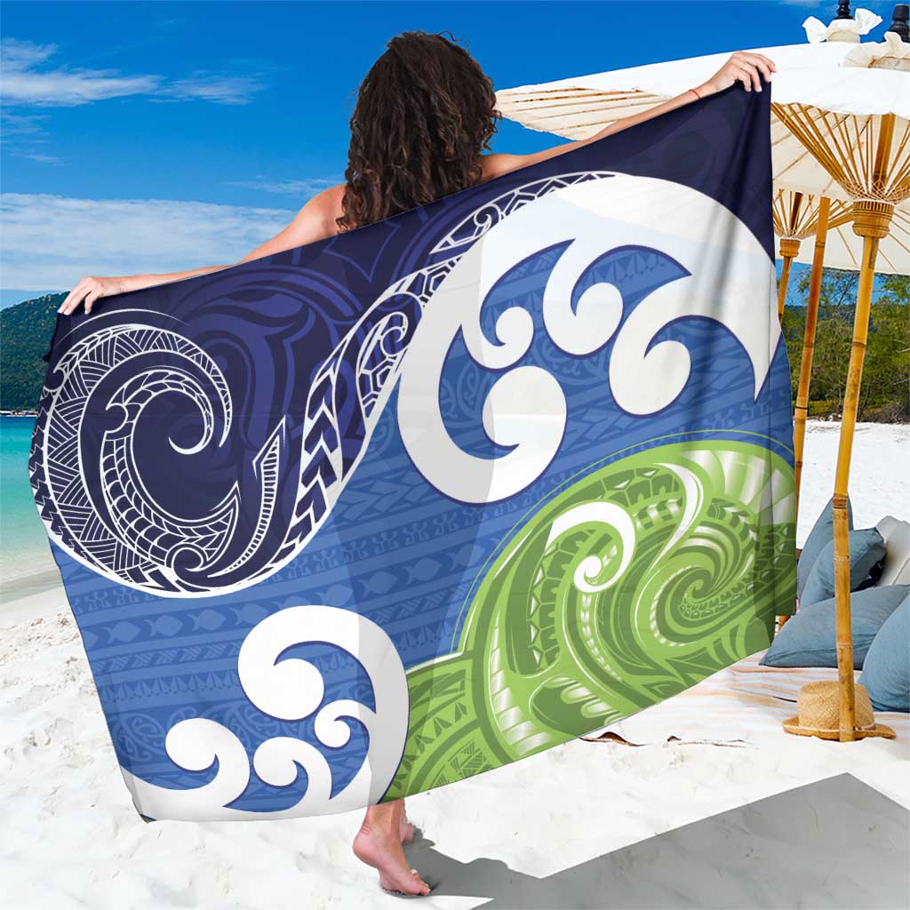 Southland New Zealand Sarong Maori Koru Flag Color