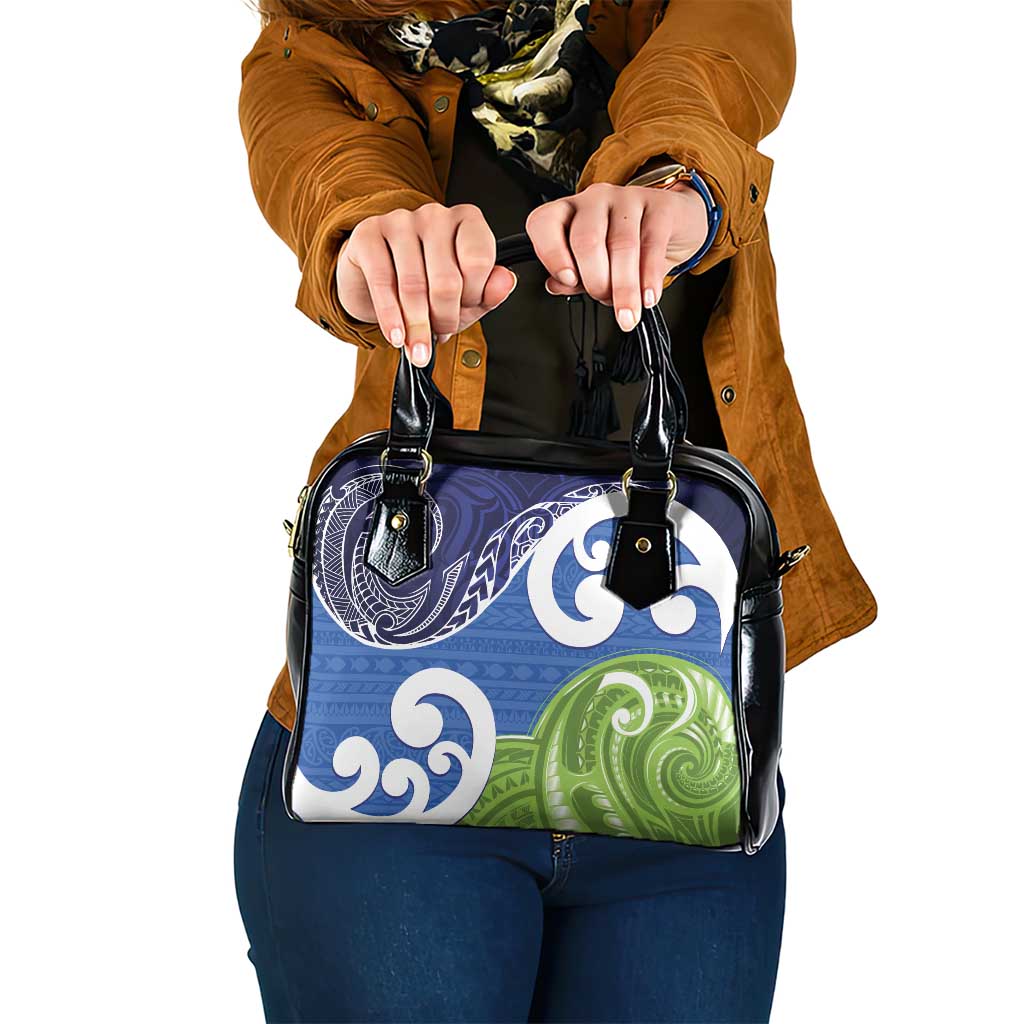 Southland New Zealand Shoulder Handbag Maori Koru Flag Color