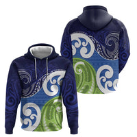 Southland New Zealand Zip Hoodie Maori Koru Flag Color LT14 - Polynesian Pride