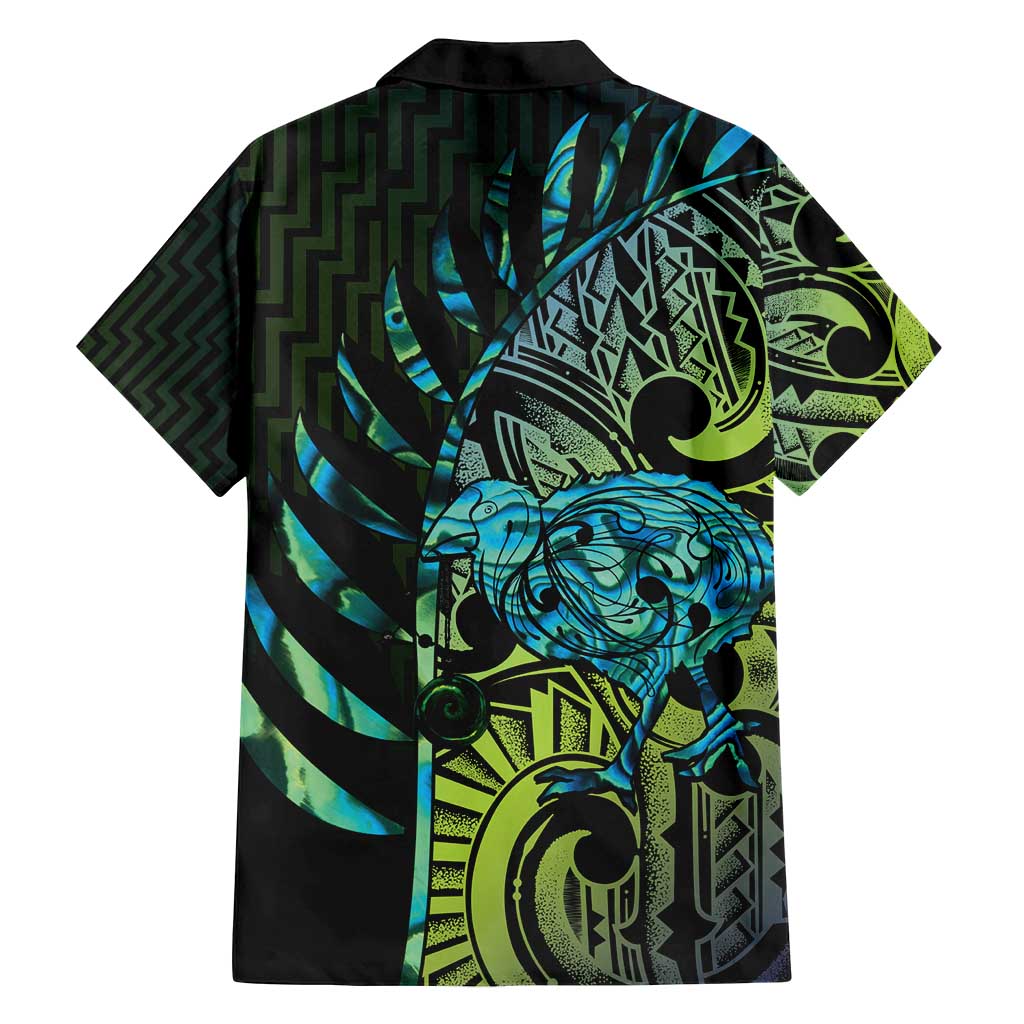 Southland Takehe Pounama Family Matching Puletasi and Hawaiian Shirt Aotearoa Poutama Paua Shell Fern LT14 - Polynesian Pride