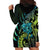 Southland Takehe Pounama Hoodie Dress Aotearoa Poutama Paua Shell Fern